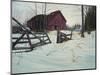 Oxford Barn-Bruce Dumas-Mounted Giclee Print