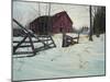 Oxford Barn-Bruce Dumas-Mounted Giclee Print