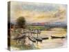 Oxford: Boathouse-Mortimer Menpes-Stretched Canvas