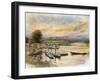 Oxford: Boathouse-Mortimer Menpes-Framed Art Print