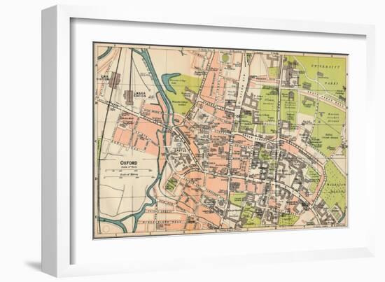 'Oxford', c20th Century-John Bartholomew-Framed Giclee Print