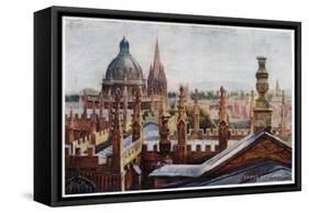 Oxford from an Upper Window-William Matthison-Framed Stretched Canvas