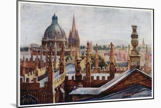 Oxford from an Upper Window-William Matthison-Mounted Giclee Print