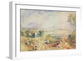 Oxford from North Hinksey-J. M. W. Turner-Framed Giclee Print