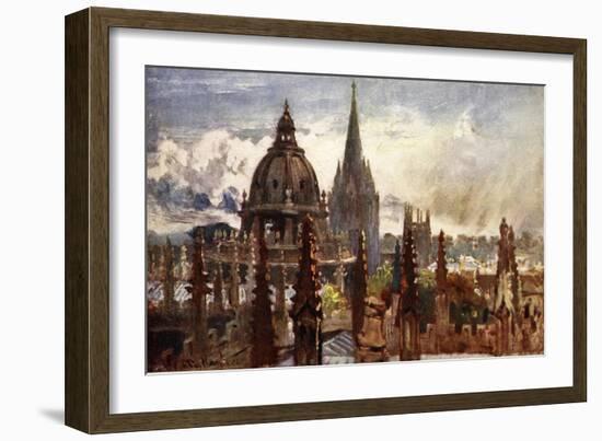 Oxford, from the Sheldonian Theatre, 1903-John Fulleylove-Framed Giclee Print