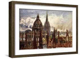 Oxford, from the Sheldonian Theatre, 1903-John Fulleylove-Framed Giclee Print