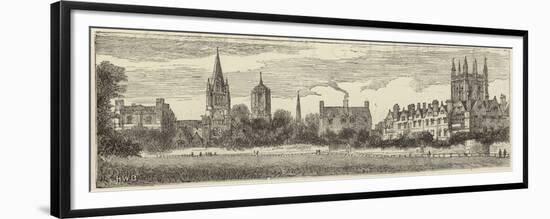 Oxford Illustrated-null-Framed Premium Giclee Print