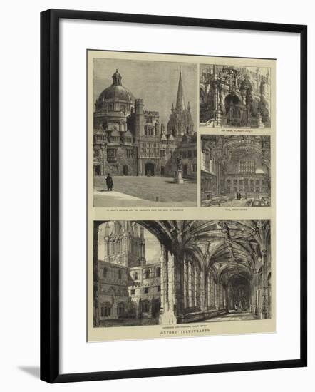 Oxford Illustrated-Henry William Brewer-Framed Giclee Print