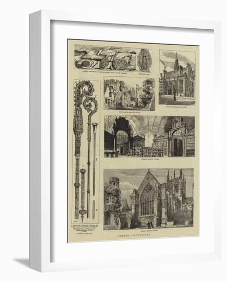 Oxford Illustrated-Henry William Brewer-Framed Giclee Print