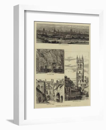 Oxford Illustrated-Henry William Brewer-Framed Giclee Print