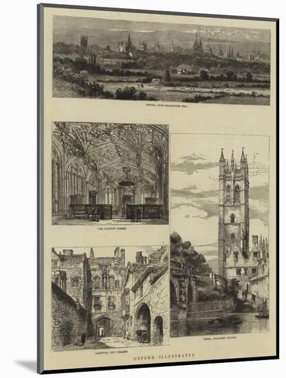 Oxford Illustrated-Henry William Brewer-Mounted Giclee Print