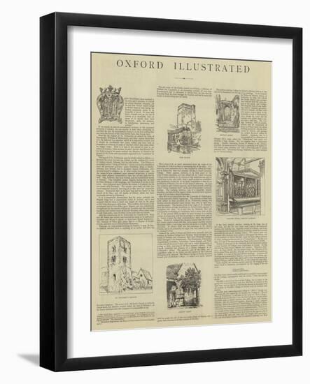 Oxford Illustrated-Henry William Brewer-Framed Giclee Print