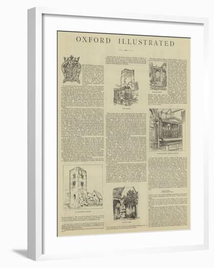 Oxford Illustrated-Henry William Brewer-Framed Giclee Print