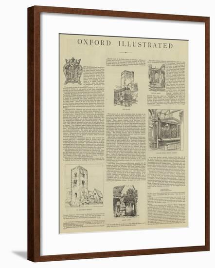 Oxford Illustrated-Henry William Brewer-Framed Giclee Print