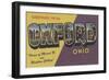 Oxford, Ohio - Miami U & Western College-Lantern Press-Framed Art Print