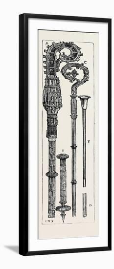 Oxford: Pastoral Staves: A. Pastoral Staff of William of Wykeham at New College; B. Foot of the Sam-null-Framed Premium Giclee Print