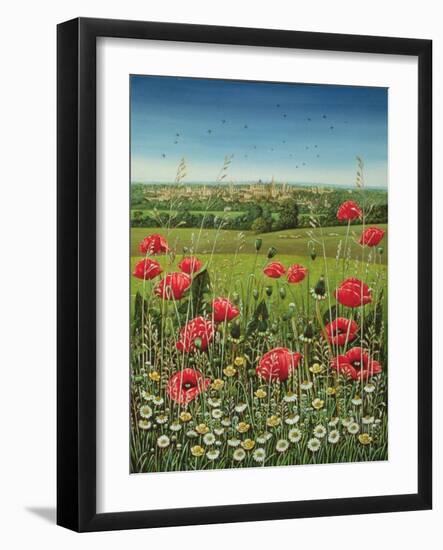 Oxford / Poppies, 1983-Frances Broomfield-Framed Giclee Print