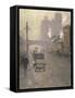 Oxford Road, Manchester, 1910 (Oil on Canvas)-Adolphe Valette-Framed Stretched Canvas