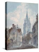 Oxford: St Mary's from Oriel Lane, 1792-1793-J. M. W. Turner-Stretched Canvas