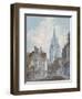 Oxford: St Mary's from Oriel Lane, 1792-1793-J. M. W. Turner-Framed Giclee Print