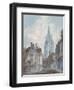 Oxford: St Mary's from Oriel Lane, 1792-1793-J. M. W. Turner-Framed Giclee Print