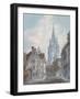 Oxford: St Mary's from Oriel Lane, 1792-1793-J. M. W. Turner-Framed Giclee Print