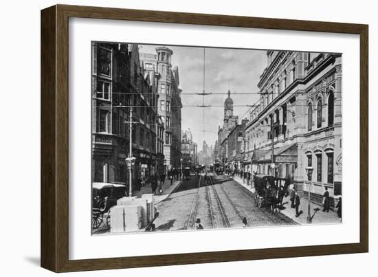 Oxford Street, Manchester, c.1910-English Photographer-Framed Giclee Print