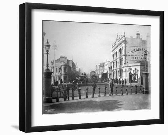 Oxford Street, Sydney, New South Wales, Australia, C1885-null-Framed Giclee Print