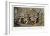 Oxford Transports or Albanians Doing Penance For Past Offences, The English Spy, c.M. Westmacott-Isaac Robert Cruikshank-Framed Giclee Print