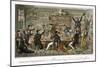 Oxford Transports or Albanians Doing Penance For Past Offences, The English Spy, c.M. Westmacott-Isaac Robert Cruikshank-Mounted Giclee Print