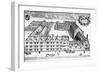 Oxford University - Exeter College-David Loggan-Framed Premium Giclee Print