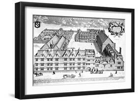 Oxford University - Exeter College-David Loggan-Framed Giclee Print