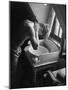 Oxford University Student Washing at a Basin-William Vandivert-Mounted Photographic Print