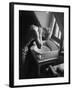 Oxford University Student Washing at a Basin-William Vandivert-Framed Photographic Print