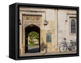 Oxfordshire, Oxford, High Street, Magdalin College, England-Jane Sweeney-Framed Stretched Canvas