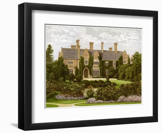 Oxley Manor, Staffordshire, Home of the Staveley-Hill Family, C1880-AF Lydon-Framed Premium Giclee Print