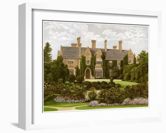 Oxley Manor, Staffordshire, Home of the Staveley-Hill Family, C1880-AF Lydon-Framed Giclee Print