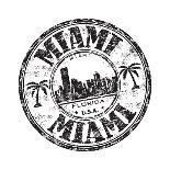 Miami Grunge Rubber Stamp-oxlock-Art Print