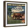 Oxnard Brand - Oxnard, California - Citrus Crate Label-Lantern Press-Framed Art Print