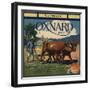 Oxnard Brand - Oxnard, California - Citrus Crate Label-Lantern Press-Framed Art Print