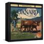 Oxnard Brand - Oxnard, California - Citrus Crate Label-Lantern Press-Framed Stretched Canvas