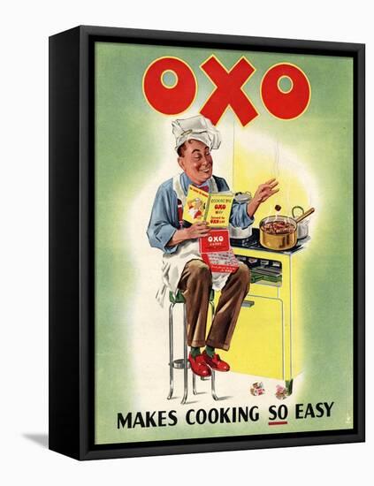 OXO, Chefs Cooking, UK, 1950-null-Framed Stretched Canvas