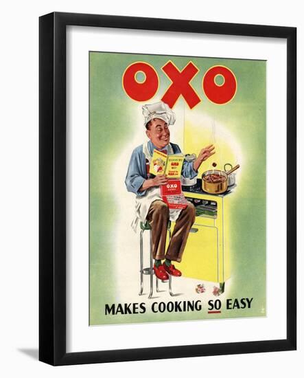 OXO, Chefs Cooking, UK, 1950-null-Framed Giclee Print