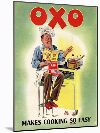 OXO, Chefs Cooking, UK, 1950-null-Mounted Giclee Print