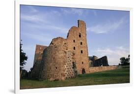 Oxwich Castle, Gower Pensinsula, West Glamorgan, Wales, United Kingdom-Julia Bayne-Framed Photographic Print