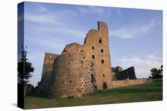 Oxwich Castle, Gower Pensinsula, West Glamorgan, Wales, United Kingdom-Julia Bayne-Stretched Canvas