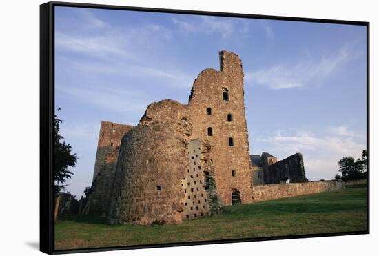 Oxwich Castle, Gower Pensinsula, West Glamorgan, Wales, United Kingdom-Julia Bayne-Framed Stretched Canvas