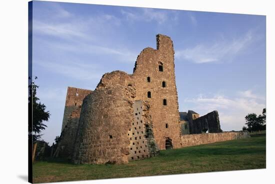 Oxwich Castle, Gower Pensinsula, West Glamorgan, Wales, United Kingdom-Julia Bayne-Stretched Canvas