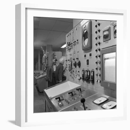 Oxygen Control Panel at the Park Gate Iron and Steel Co, Rotherham, South Yorkshire, 1964-Michael Walters-Framed Photographic Print