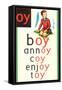 OY in Boy-null-Framed Stretched Canvas